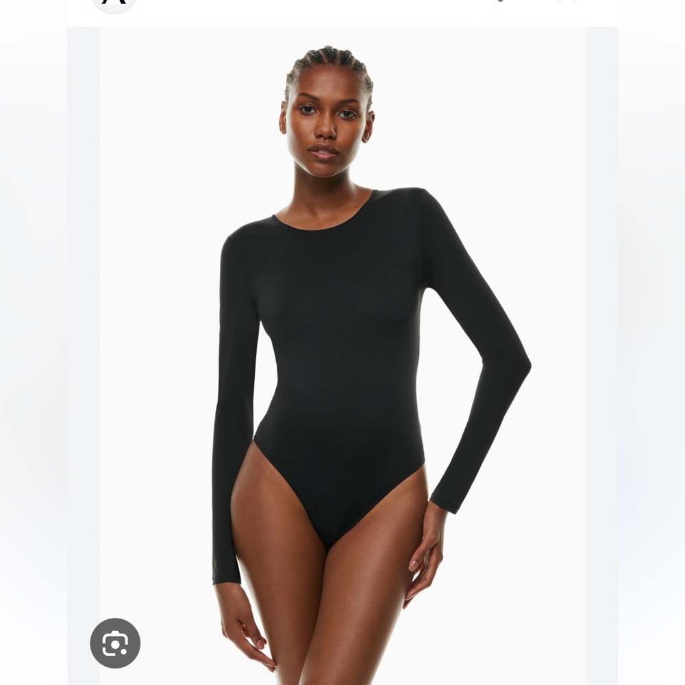 Babaton long sleeve bodysuit black size M